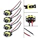 PartsSquare 4X 880 H11 881 Extended Wiring Harness Sockets Connector For Fog Driving Lights
