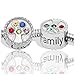 Birthstone Charms for European Charm Bracelets Stainless Steel Family Tree