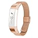 For Fitbit Alta Bands,CreateGreat Metal Band for Fitbit Alta Bracelet/Fitbit Alta Replacement Band/Fitbit Alta Bands/Alta Bands,Rose Gold