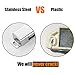 JQK Magnetic Door Catch, Stainless Steel Cabinet Magnet Closet Catches 8 Pack, 1.2mm Thickness 45 lbs Silver, CC102-P8
