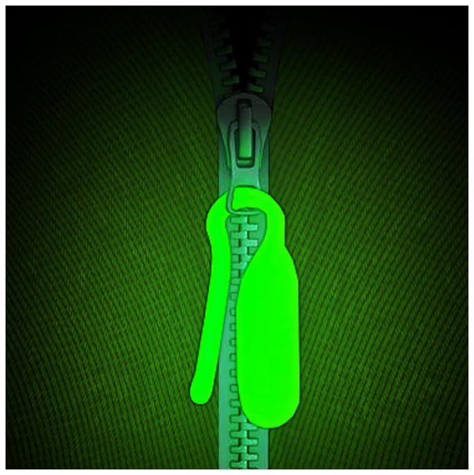 GLO-X Zip Pack of 12 - Powerful Glow in The Dark Camping Accessories for Tent Campers- Solar Powered Markers 12+ Hours Illumination