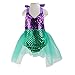 Wennikids Baby Girls Sequins Mermaid Bodysuit Romper Jumpsuit Summer Sunsuit Outfits Large Purple/Green