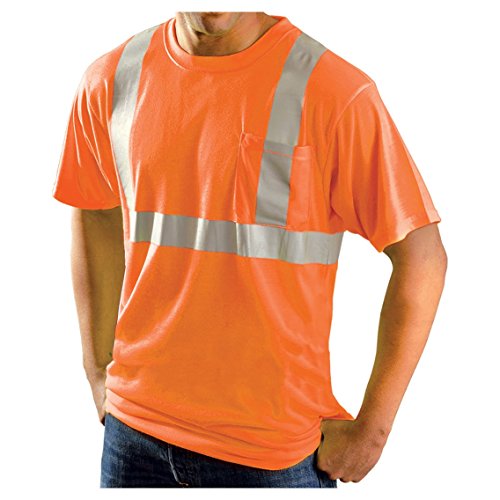 Rugged Blue Class 2 High-Vis Wicking Shirt High-Vis Orange M