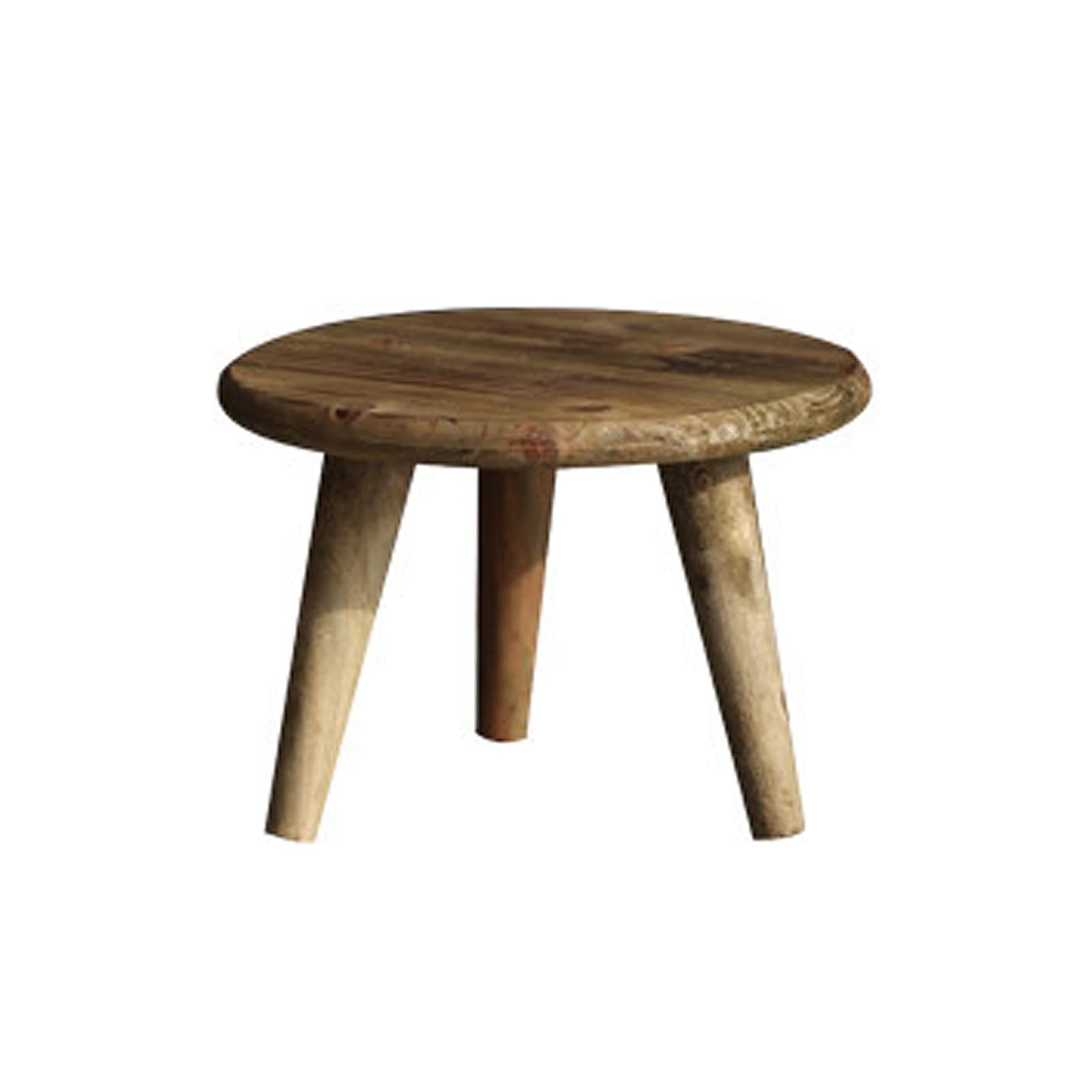 SINGFNH Mini Wooden Stool Display Stand,Round Stool Bonsai Holder,Wood Plant Stands Flower Pot Holder for Home Balcony Home Garden Indoor Outdoor Decor,M