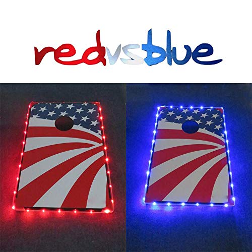Mixed Color Cornhole Edge Lights Led Lighting kit Last for 72+ Hours on 3 AA Batteries (not Included)