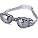 GAOGE Swim Goggles,Swimming Goggles Nose Clip,Ear Plugs,Triathlon Swim Goggles Mirror Coated Lenses Anti-Fog Shatterproof UV Protection for Adult Men Women Youth Kids Child Gray