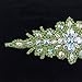 1 Pc Gleaming Wedding Applique Crystal Rhinestone Trim Ribbon Sash/Bridal Applique