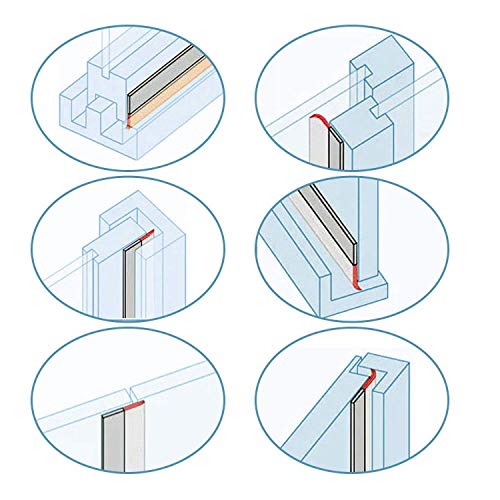 GreatBBA 45mm Translucent Self-Adhesive Silicone Rubber Weatherproof Sealing Sticker Strip, Door Bottom Draft Stoppers, Window Draught Excluder (45mm)