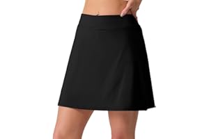 VINTATRE Women's High Waisted Tennis Skirt 2 in 1 Athletic Skirt Quick Dry Pickleball Golf Skort for Workout Running