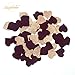 Nicrolandee Burgundy Wedding Confetti Rose Gold Glitter Party Confetti Burgundy Suede Heart Shaped Table Confetti for Bridal Shower Valentine's Day Hen Night Party1 Inch 50 Grams/Bag (Wine Red)