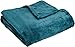 Thesis Fleece Cashmere Plush Throw Blanket Teal Throw Size Blanket – Soft Cozy Plush Luxury Microfiber Blanket, 50x60 Inches