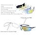 Polarized Sports Sunglasses for Men Women Cycling Running Driving Fishing Golf Baseball with Tr90 Unbreakable Frame,5 Interchangeable Lenses …