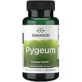 Swanson Pygeum - 100 Capsules, 125 mg Each - Herbal Supplement for Male Prostate Health, Bladder, and Urinary Tract Support