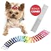 The Thoughtful Brand 50 Pcs Dog Bows with Rubber Bands (25 Pairs) - Strong Hold Hair Bows for Dogs - Pet Bows for Small Dogs Hair Accessories and Bonus Grooming Comb (Assorted Colors)