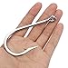 Goture Stainless Steel Fishing Hooks Long Shank Hooks Extra Strong for Saltwater Freshwater Size 6/0-12/0 10Pcs 11/0