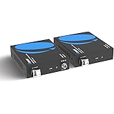 OREI 5KM USB 2.0 Fiber Extender 4 Port USB Extension Over Single Mode Fiber | USB Fiber Extender &ndash; 4 USB Ports, 480Mbps, Plug &amp; Play, Windows/Linux/Mac Support, 5V/1A Powered Ports