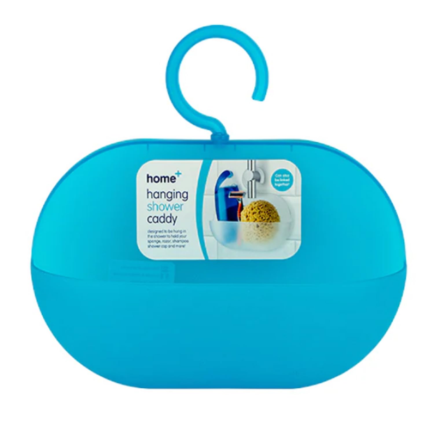 Zale Yardley Shower Caddy, Bathroom Organizer Basket for Baths and Shower Cubicles, Sink Caddy, Hanging Shower Tidy for Storing Soap, Shampoo, Bathroom Accessories (Blue)