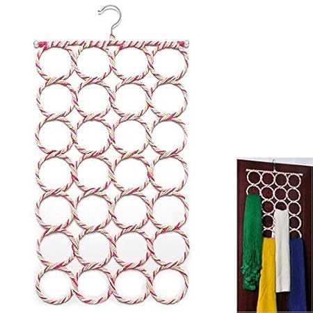 House of Quirk 28 Slot Scarf Hanger and Organizer