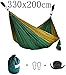 Cutequeen Trading Single Nest Parachute Nylon Fabric Hammock with Tree Straps;Color: Dark Green/Olive