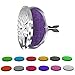 Aroma Outfitters Car Diffuser Vent Clip with 12 Colored Felt Pads. Improve Air Quality, Motion Sickness & Promote Calm Driving. Tree of Life Stainless Steel Fragrance Magnetic Locket