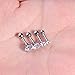 BodyJ4You 4-12PCS Tragus Piercing CZ Crystal Stud Earring Set 16G Surgical Steel Ear Barbell Pack (1.2mm)