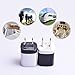 Weiup 5V/1.0AMP 1-Port USB Wall Charger -  Black,White (2-Pack)