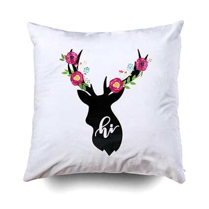 Amazon Com Capsceoll Euro Pillow Covers With Floral Decoration