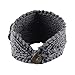 dzt1968 Beautiful Women Crochet Headband Knit Hairband Flower Winter Ear Warmer Head wrap 1 pc (Gray)