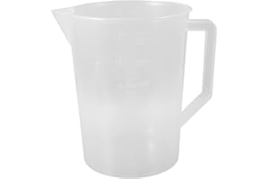 Generic 3000ml Plastic Measuring Beaker with Graduations and Wide Mouth, Chemical Resistant Liquid Dispenser