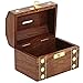 Shalinindia Indian Coin Bank Money Saving Box - Banks for Kids & Adults - Wood Vacation Piggy Bank