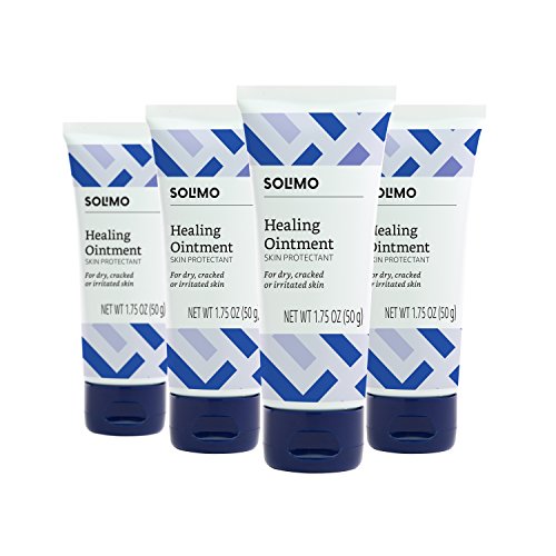 Amazon Brand Solimo Healing Ointment for Dry & Cracked Skin, 1.75
