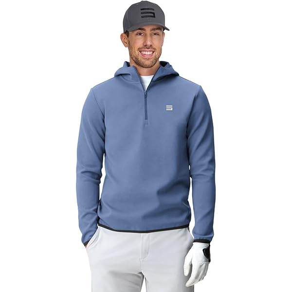 Amazon.com: Three Sixty Six Men's Therma Quarter Zip Pullover - 1