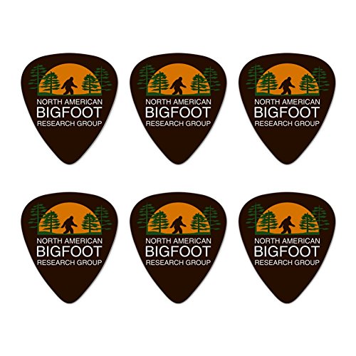 North American Bigfoot Research Group Novelty Guitar Picks Medium Gauge - Set of 6