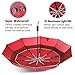 BANANA Compact Travel Rain Umbrella - Folding Windproof Durable Portable Travel Size Umbrellas Auto Close/Open Double Canopy Vented with Teflon Coating Collapsible Lightweight Unbrella for Women(Red)