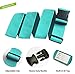 TRANVERS Luggage Straps for Suitcase Belt Heavy Duty Adjustable 2-Pack Lake Blue