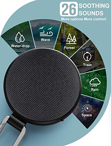 Portable White Noise Machine, Slaouwo Rechargeable Sleep Sound Machine with 26 Soothing Sounds, Time - //coolthings.us