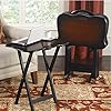 solid oak tv tray tables
