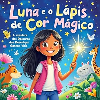 Livro “Luna e o Lápis de Cor Mágico : A Aventura dos Desenhos que Ganham Vida”