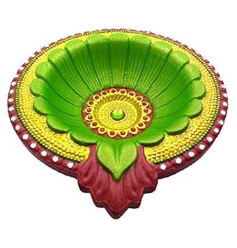 Clay Art Creation - Handcrafted Extra Large Size Clay Diya for Diwali - 1 Piece (24-05XL1200)