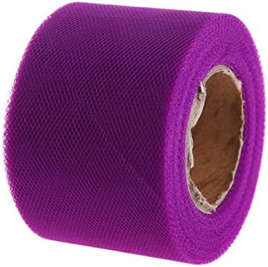 Peachshop Tutu Tulle Fabric Netting Roll Spool For Craft Wedding Party Decor DIY, 2inch x 25 Yards