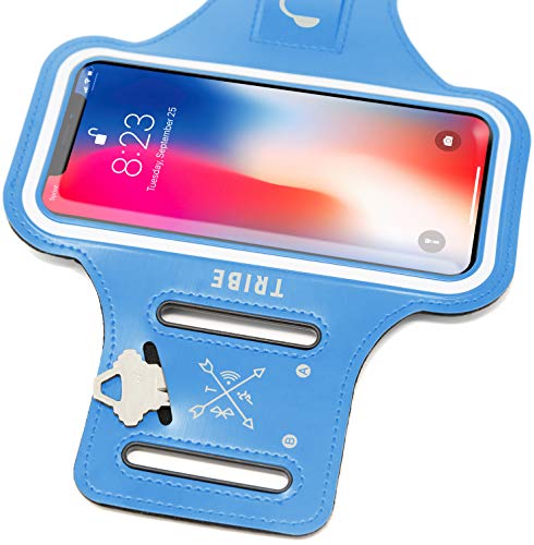 TRIBE Water Resistant Cell Phone Armband Case for iPhone Xs Max, XR,  Plus, Plus, Plus, 6S Plus, Samsung Galaxy S9 Plus, S8 Plus, A8 Plus,  Note