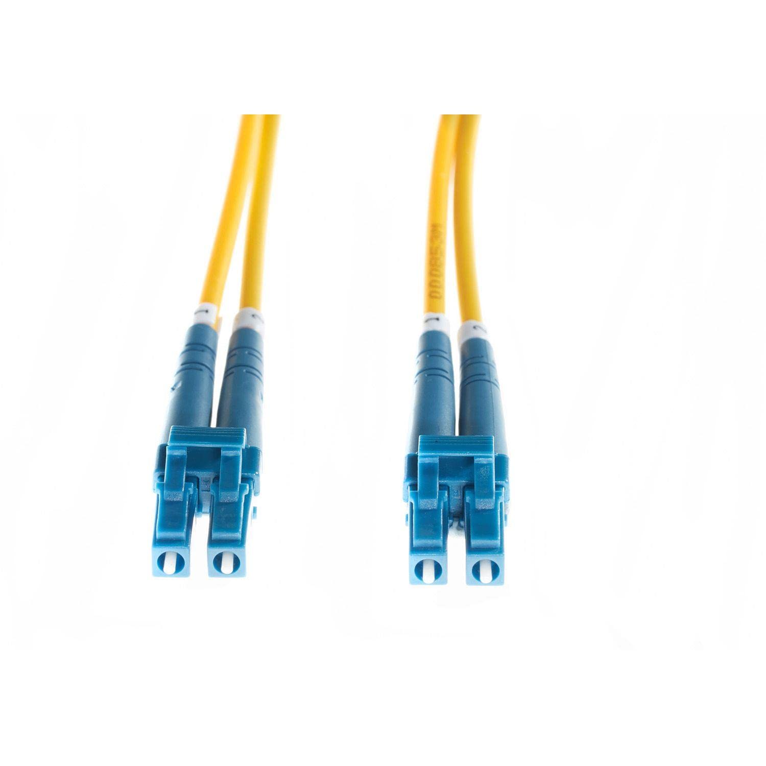 4Cabling Plusoptic 1m LC-LC OS2 / OS1 Singlemode Fibre Optic Duplex LSZH Patch Lead : 2mm Oversleeving | Yellow