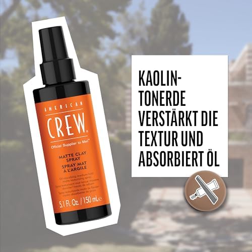 – Matte Clay Spray, 150 ml, ölabsorbierendes Texturspray für Männer, Haarprodukt mit mittlerem bis starkem Halt, Stylingprodukt für optimale Formbarkeit, Volumen & matten Look