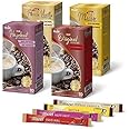 Cafe Mazel Instant Coffee - Instant Coffee Mix, 3 in 1 instant coffee, Value Pack 40 sticks - Original, Mocha, Hazelnut, French Vanilla (Variety Pack)