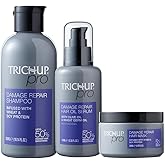 Trichup Pro Damage Repair & Frizz Control Hair Care Kit | Shampoo, Hair Mask & Hair Serum | Deep Nourishment, Smoothness, Dry Hair Treatment for Women & Men | Paraben Free Natural Hair Repair Set of 3
