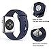 Apple Watch Band 38mm, Covery Soft Silicone iWatch Sport Band for Apple Watch Series 2 Series 1 38mm All Models M/L Size (Midnight Blue)
