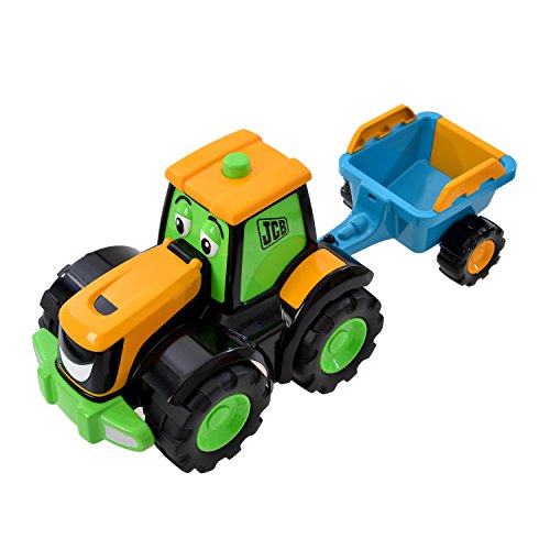 Wader 4036 - JCB Fun Farm Traktor Tim mit Anhänger, ab 12 Monaten, ca. 34 cm – Bild 2