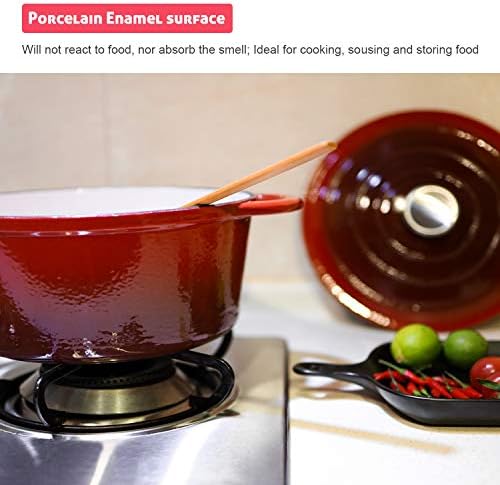 Puricon Cocotte Fonte Ronde, 26 CM Cocotte Polyvalente en Fonte Emaillée Casserole, Conserver Les Valeurs Nutritionnelles et Les Saveurs, Cuisson Plus Sûre et Plus Facile, 5.2 L pour 5-7 Personnes - Cuisine A Vivre Puricon Cocotte Fonte Ronde, 26 CM Cocotte Polyvalente en Fonte Emaillée Casserole, Conserver Les Valeurs Nutritionnelles et Les Saveurs, Cuisson Plus Sûre et Plus Facile, 5.2 L pour 5-7 Personnes