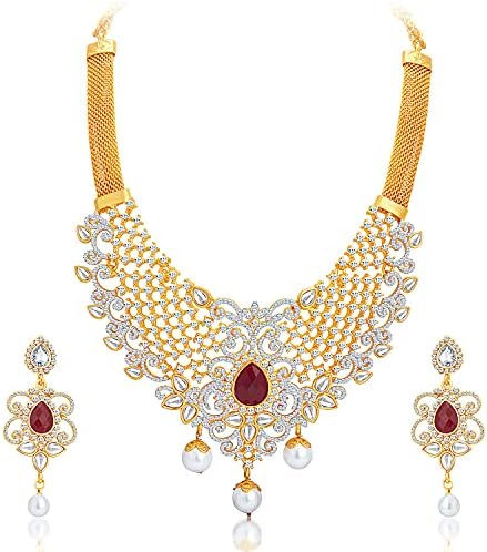 Sukkhi Sparkling Pearl Gold Plated 