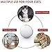 DELOMO Smart Interactive Cat Toy Ball, Automatic Rolling Ball, USB Rechargeable Cat Laser Toy, 360 Degree Self Rotating Ball with Spinning LED Light, 2019 Upgraded Cat Exercise Chaser Toy